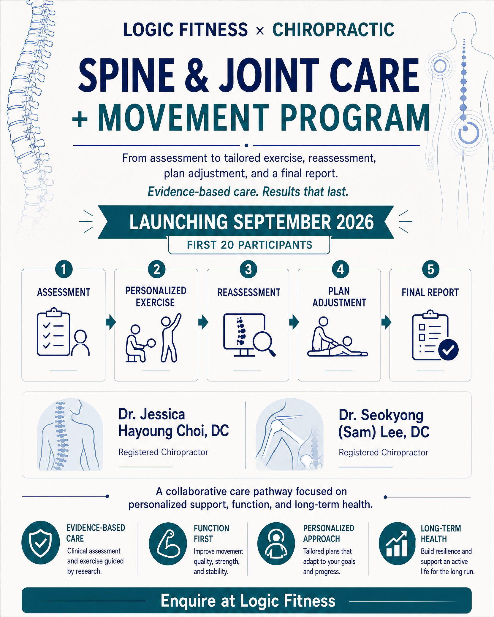 Logic Fitness Spine and Joint Care plus Movement Program English poster